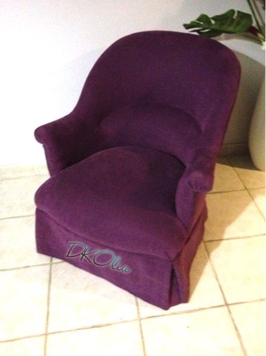 Rénovation fauteuil crapaud